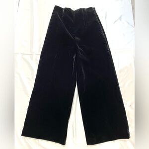 Zara Black Velvet Trousers